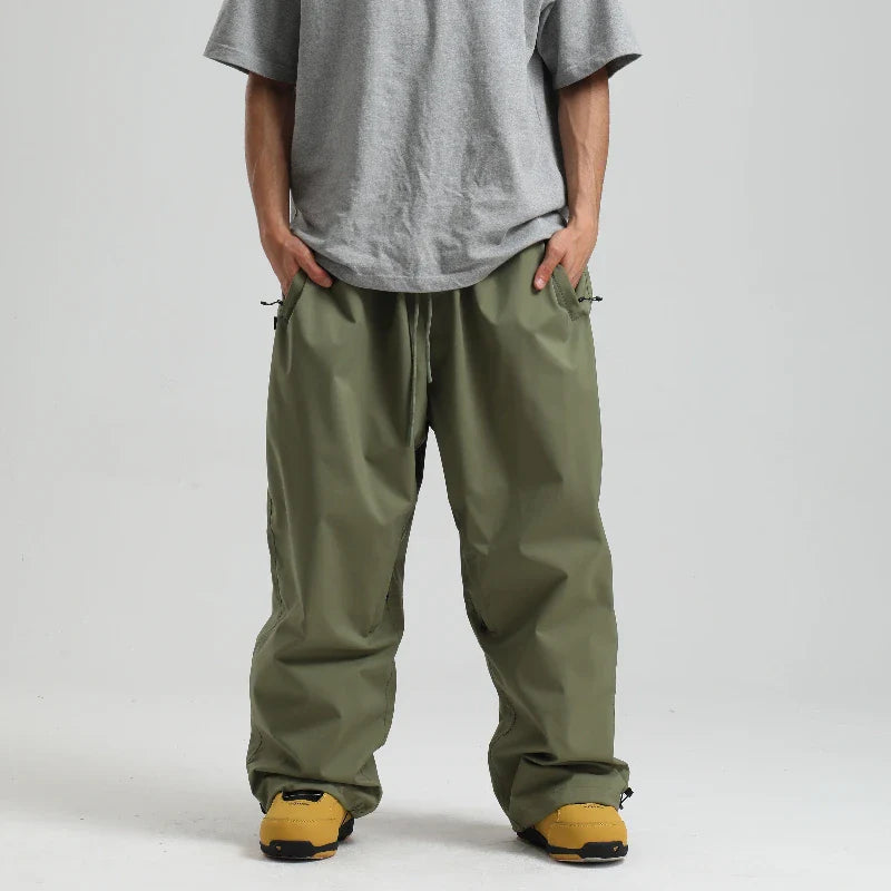 Pantaloni Unisex in Tessuto Elastico Vita Alta Vestibilità Ampia - Brentozzi