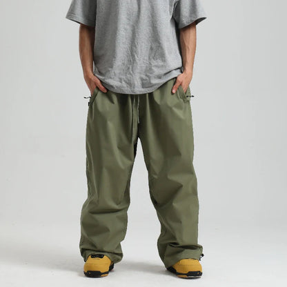 Pantaloni Unisex in Tessuto Elastico Vita Alta Vestibilità Ampia - Brentozzi
