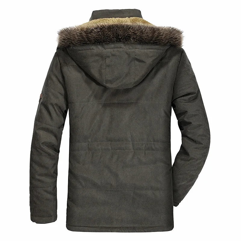 Giacca Invernale Uomo con Cappuccio Antivento Calda Comoda