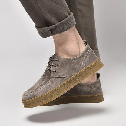 Sneaker Uomo in Camoscio Comoda Elegante - Brentozzi