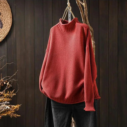 Maglione Donna Dolcevita Morbido Vestibilità Ampia