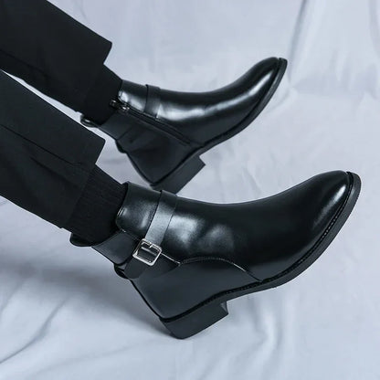 Stivali Chelsea Uomo Design Classico Caviglia