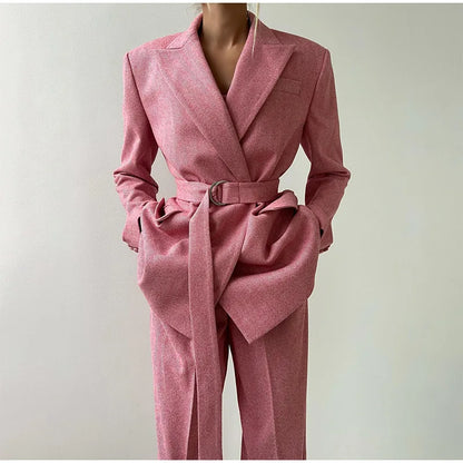 Completo Donna Blazer Pantaloni e Corsetto Coordinato