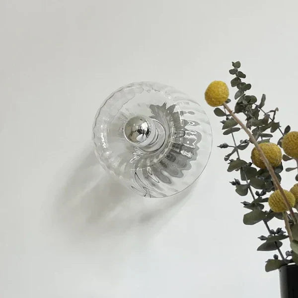 Lampada da Parete Design Vetro Effetto Raggi Moderna