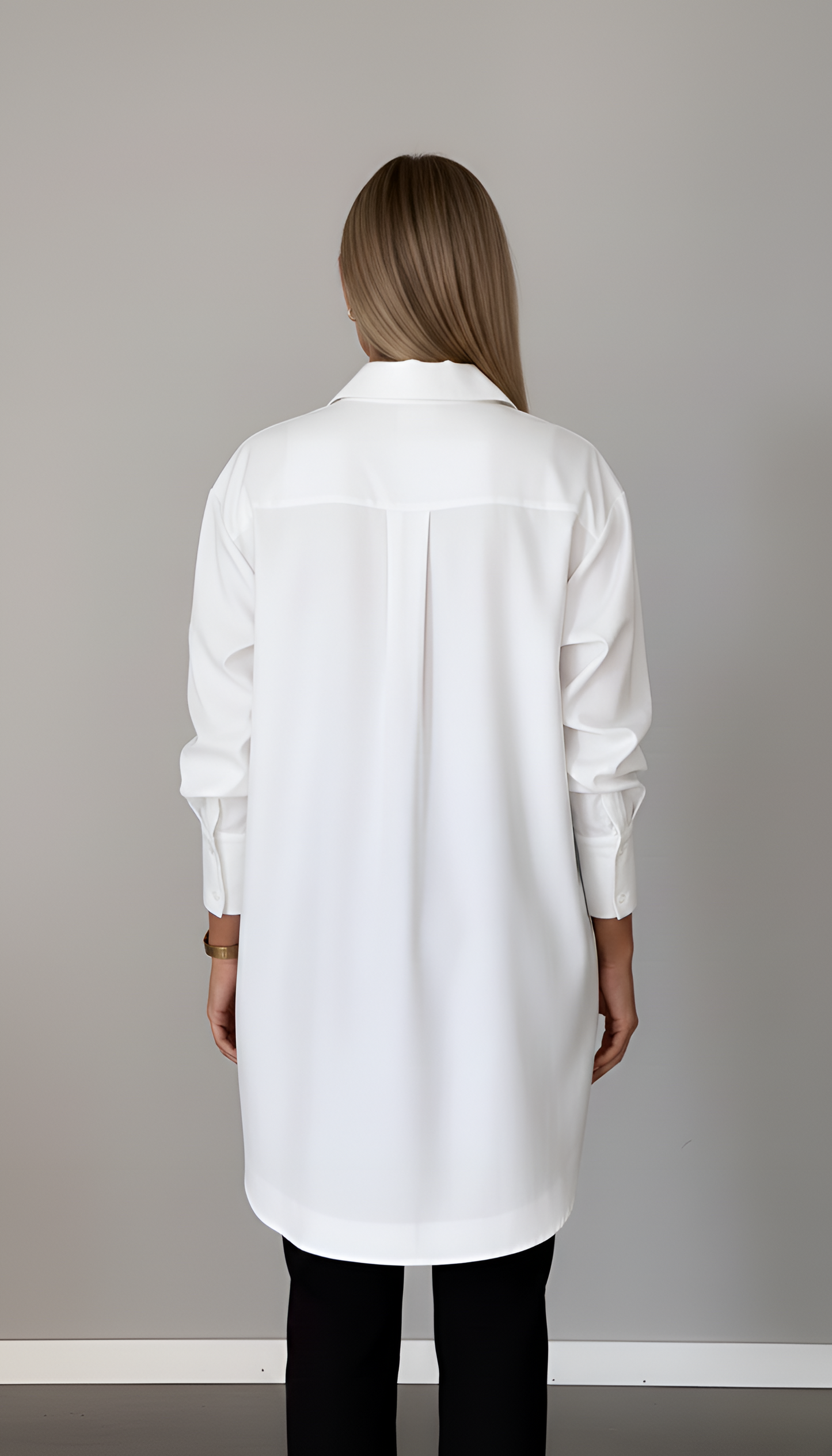 Shirova | Camicia Donna Oversize Colletto Classico Manica Lunga 2
