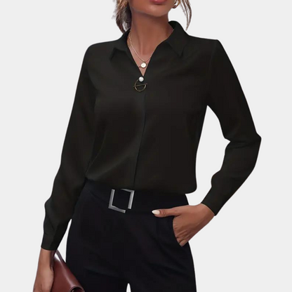 Camicia Donna Colletto Classico Manica Lunga