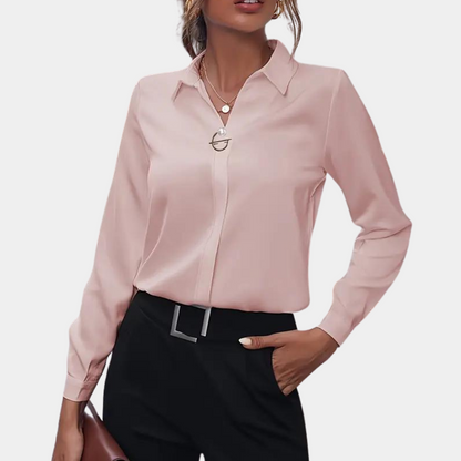 Camicia Donna Colletto Classico Manica Lunga