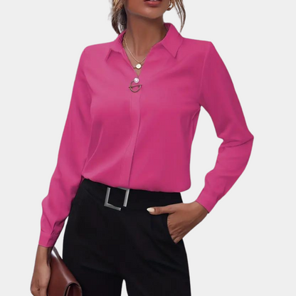 Camicia Donna Colletto Classico Manica Lunga