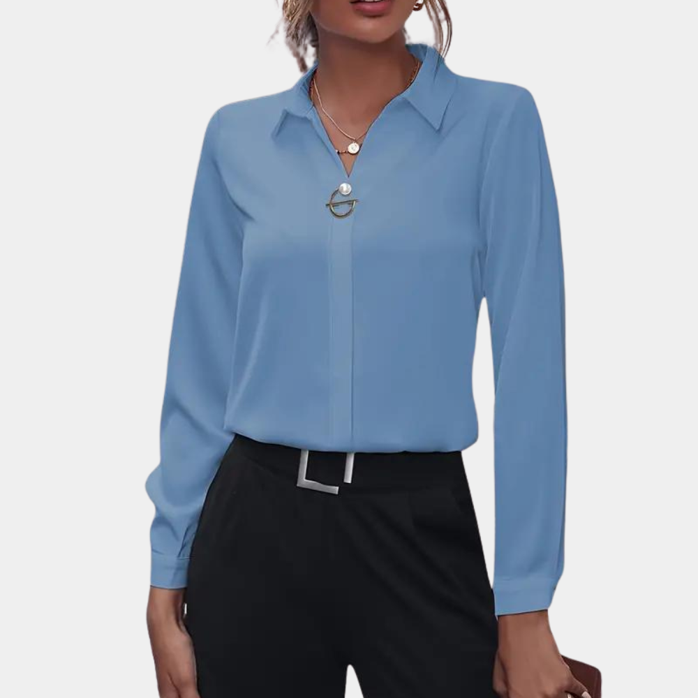 Camicia Donna Colletto Classico Manica Lunga