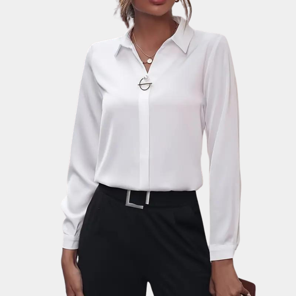 Camicia Donna Colletto Classico Manica Lunga
