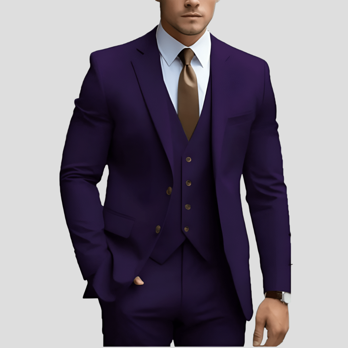 Completo Uomo Tre Pezzi con Gilet Classico