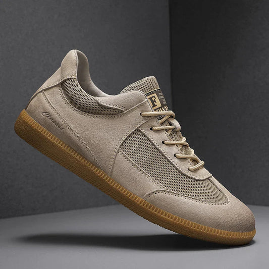 Sneakers Uomo Pelle Scamosciata e Mesh Sportive - Vesarelli