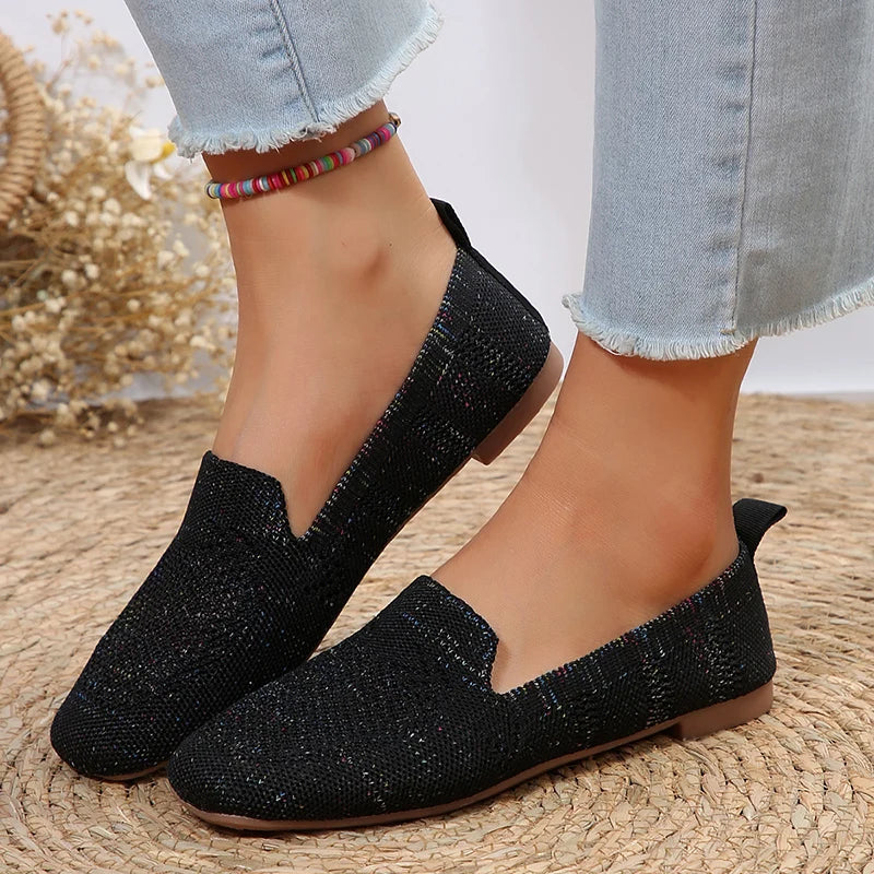 Sneakers casual comode da donna, in mesh leggero 4