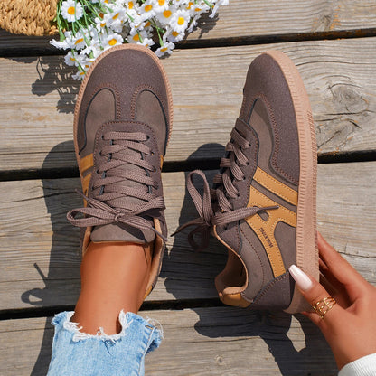 Sneakers casual da donna con lacci, leggere e traspiranti 6