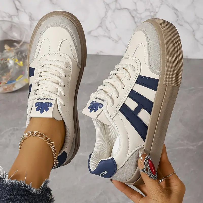 Sneakers Donna Casual Tessuto Leggero Plateau - Vesarelli
