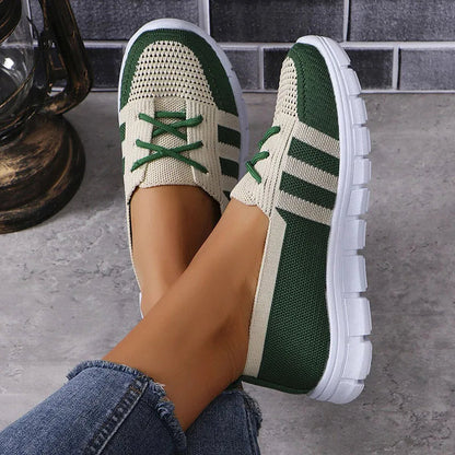 Sneakers Donna in Maglia Traspirante Suola Gomma Comoda - Vesarelli