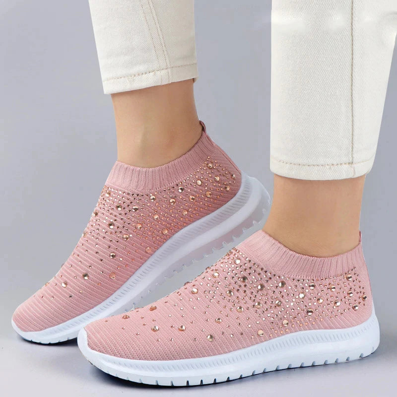 Sneakers Donna Slip-On in Maglia Comode Vestibilità Elegante - Vesarelli