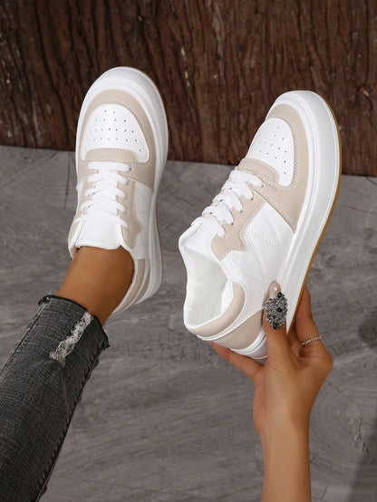 Sneakers sportive da donna, comode, con design in maglia e suola in gomma 3
