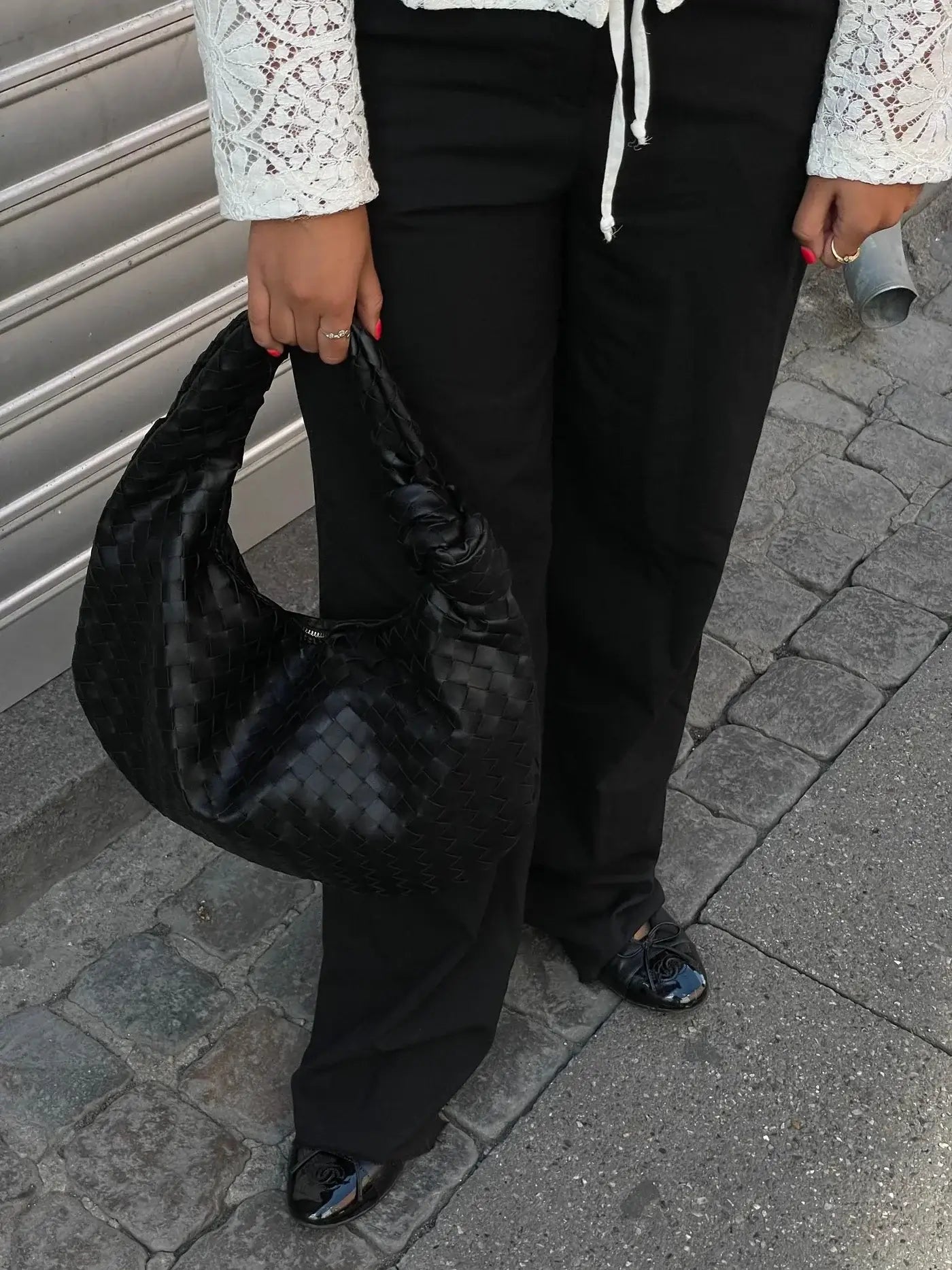 Borsa Donna Intrecciata Media