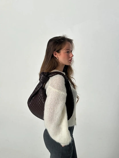 Borsa Donna Intrecciata Media