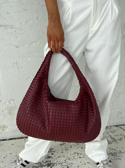 Borsa Hobo Donna Intrecciata Grande