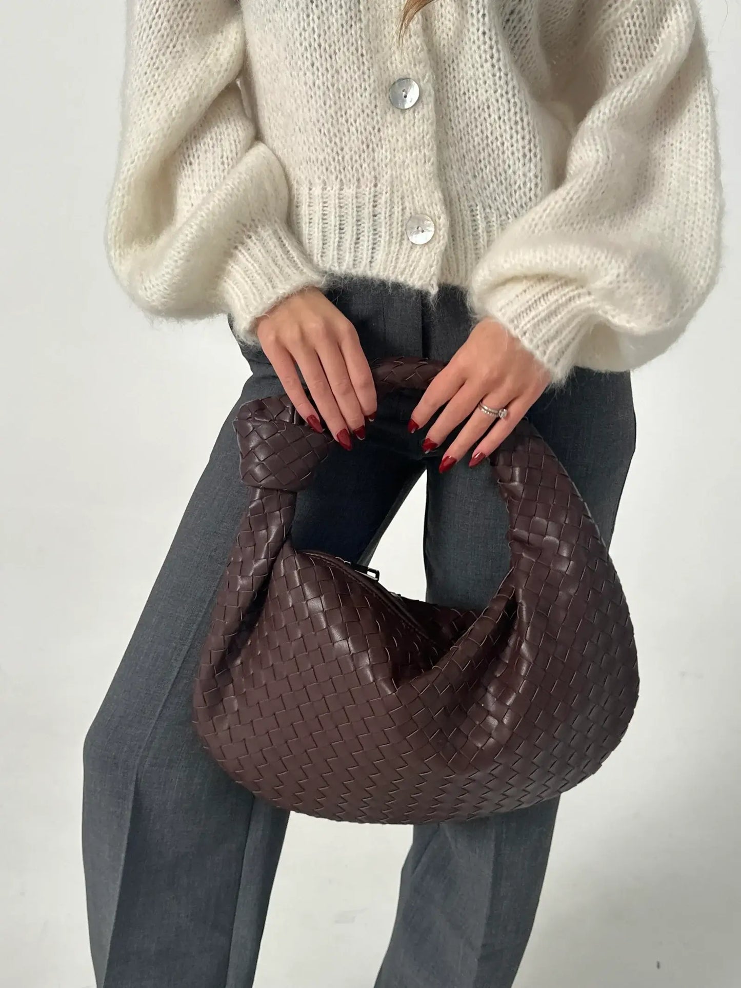 Borsa Donna Intrecciata Media
