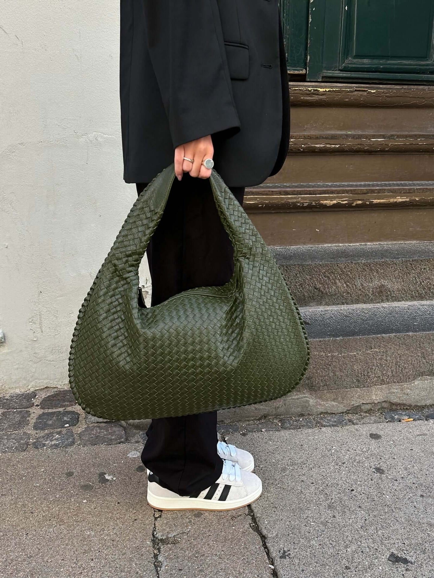 Borsa Hobo Donna Intrecciata Grande