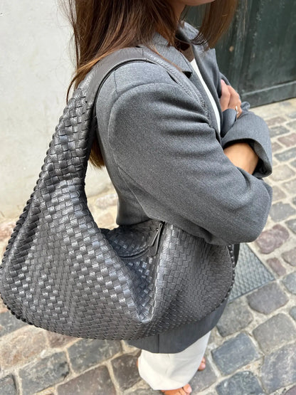 Borsa Hobo Donna Intrecciata Grande