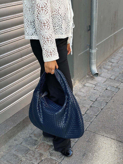 Borsa Hobo Donna Intrecciata Grande