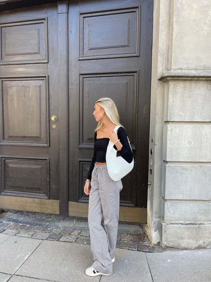 Borsa Hobo Donna Intrecciata Grande
