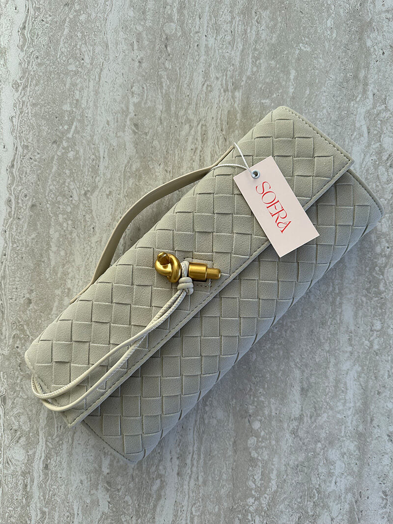 Clutch Donna in Ecopelle Intrecciata