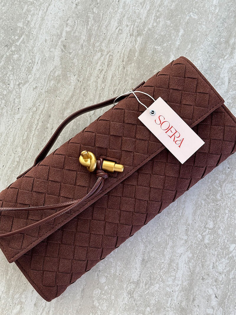 Clutch Donna in Ecopelle Intrecciata