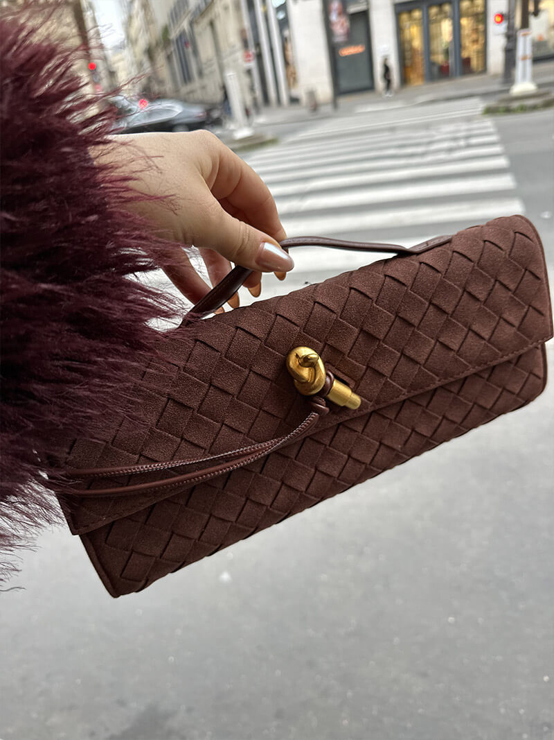 Clutch Donna in Ecopelle Intrecciata