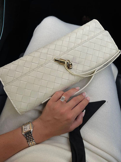 Borsa Unisex Intrecciata Stile Classico