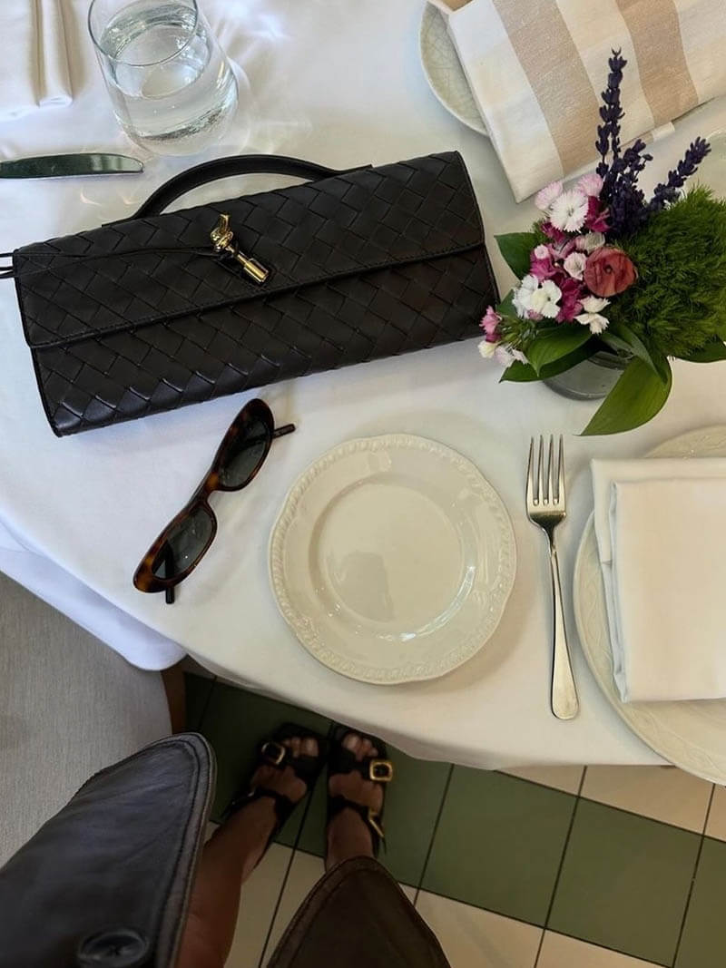 Borsa Unisex Intrecciata Stile Classico