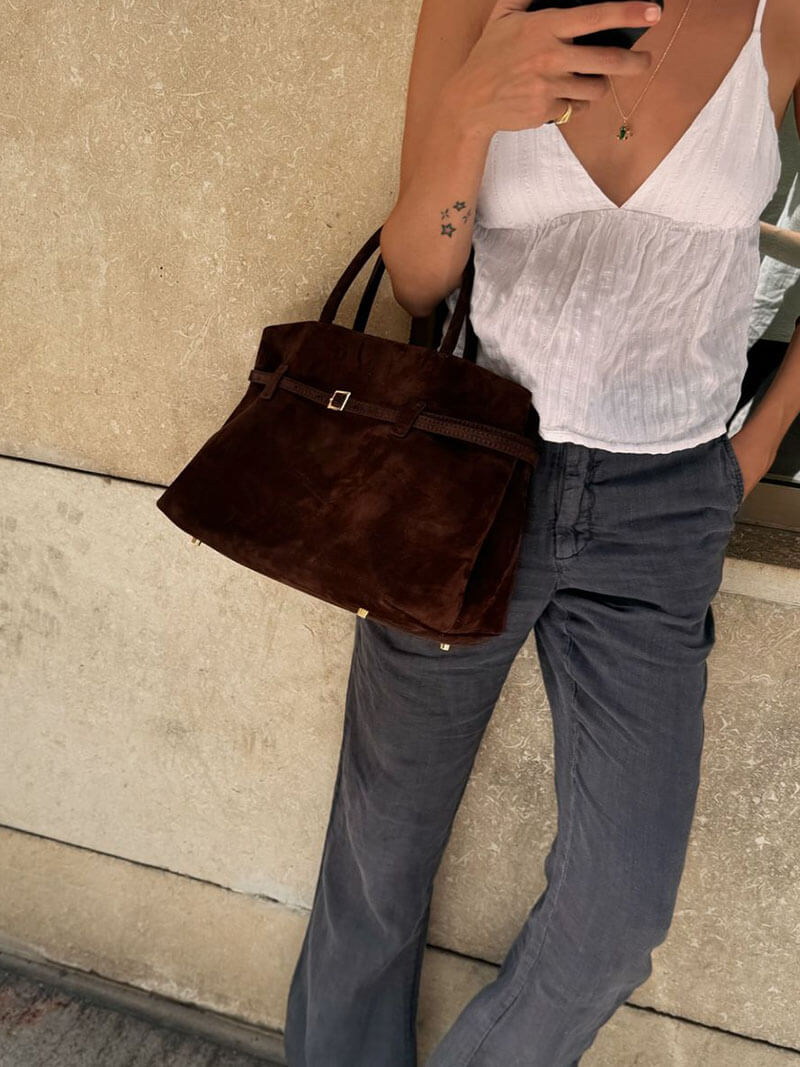 Borsa Donna in Pelle Scamosciata Elegante