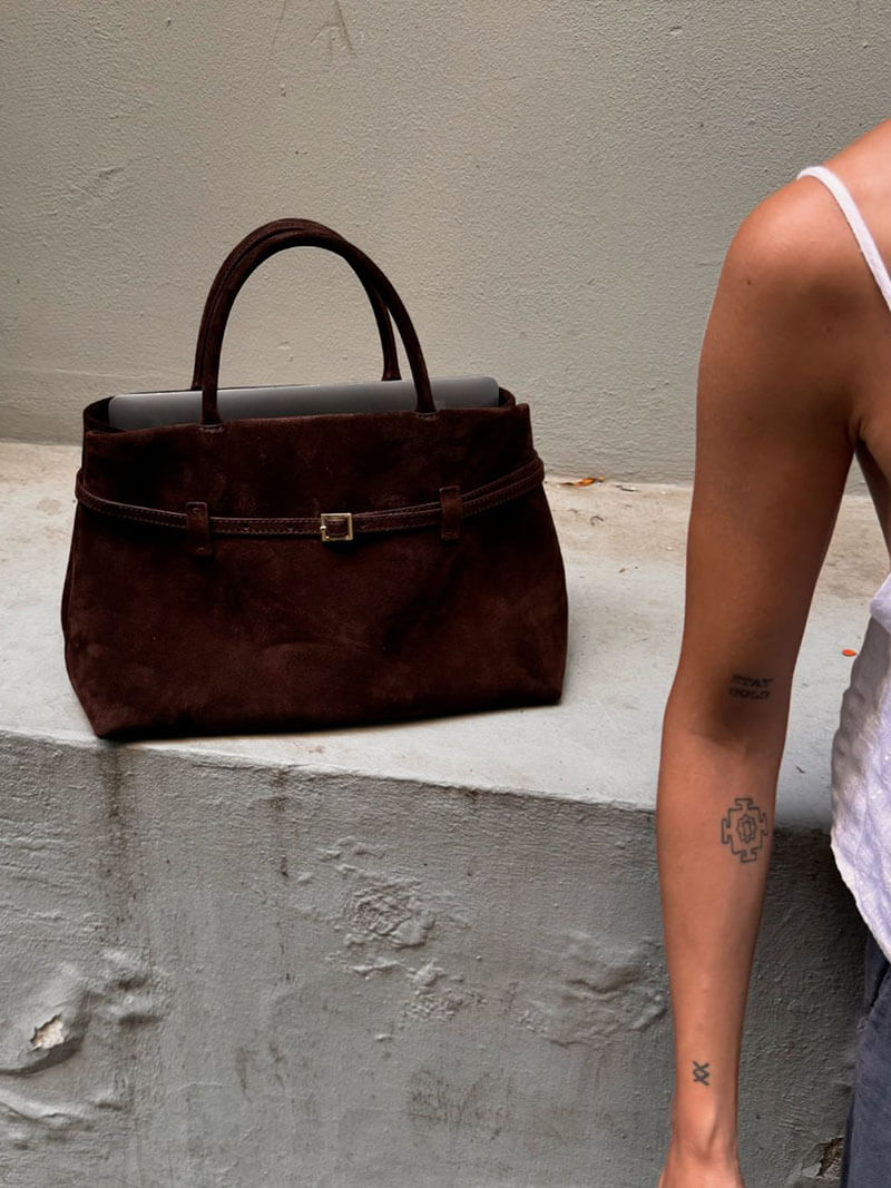 Borsa Donna in Pelle Scamosciata Elegante