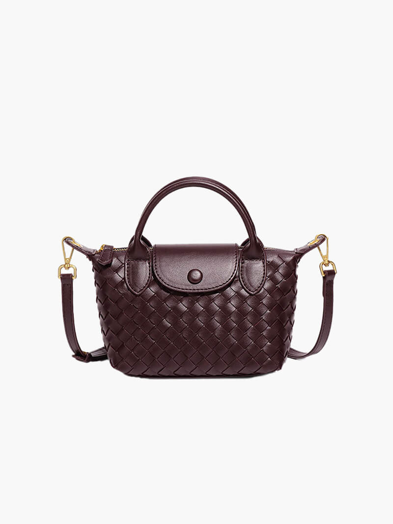 Borsa Mini Donna in Ecopelle Intrecciata