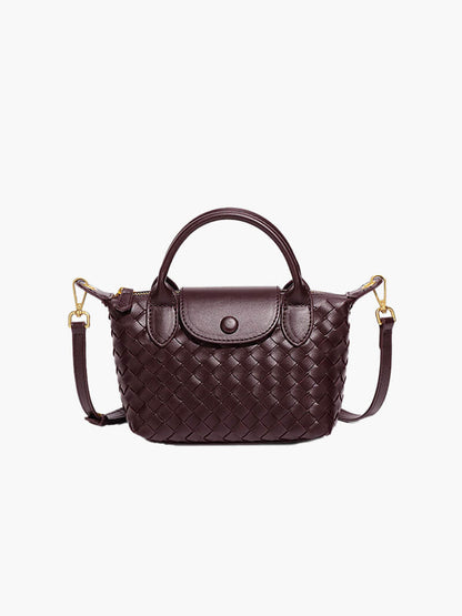 Borsa Mini Donna in Ecopelle Intrecciata