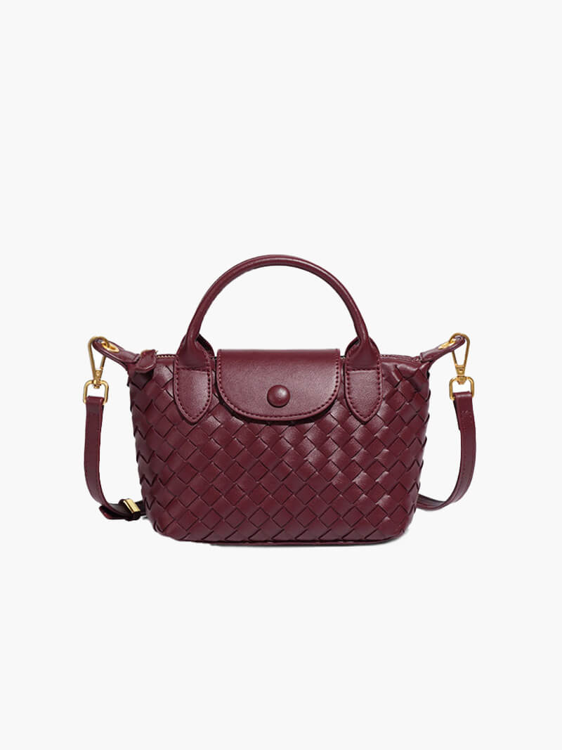 Borsa Mini Donna in Ecopelle Intrecciata