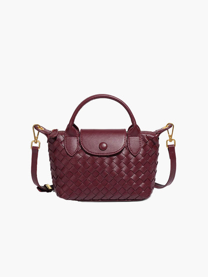 Borsa Mini Donna in Ecopelle Intrecciata