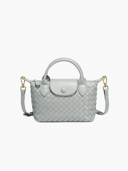 Borsa Mini Donna in Ecopelle Intrecciata