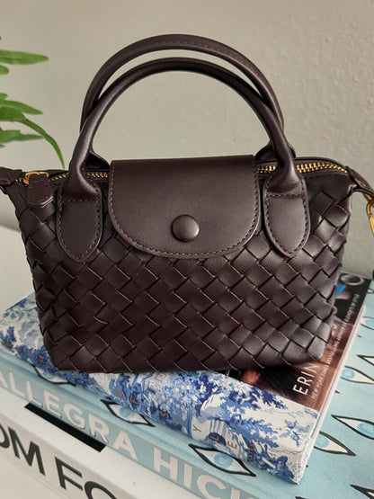 Borsa Mini Donna in Ecopelle Intrecciata