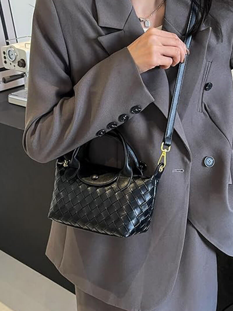 Borsa Mini Donna in Ecopelle Intrecciata