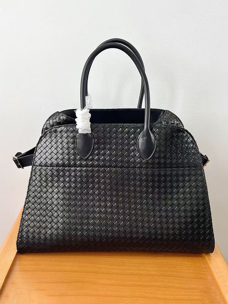 Borsa Donna Elegante in Pelle Intrecciata Rigida
