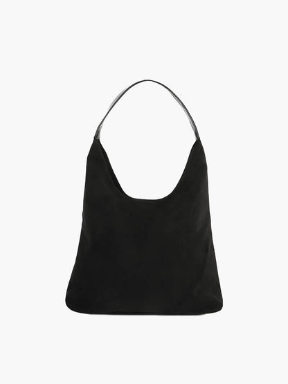 Borsa a Spalla Donna in Pelle Scamosciata Minimalista
