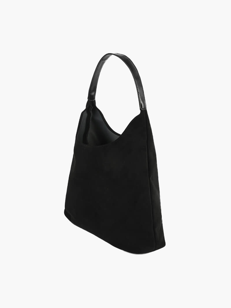 Borsa a Spalla Donna in Pelle Scamosciata Minimalista