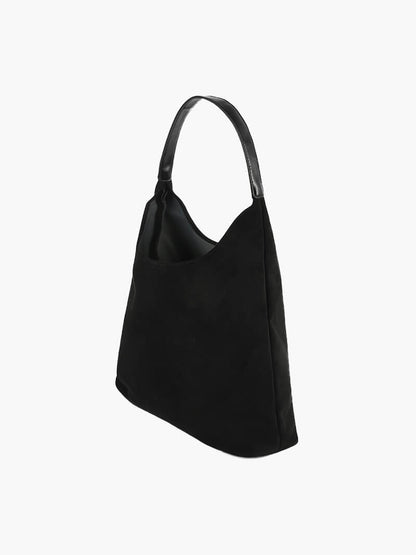 Borsa a Spalla Donna in Pelle Scamosciata Minimalista