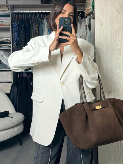 Borsa Donna in Pelle Scamosciata Stile Moderno