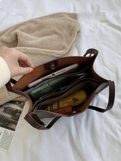 Borsa Tracolla Donna in Ecopelle Stile Minimalista